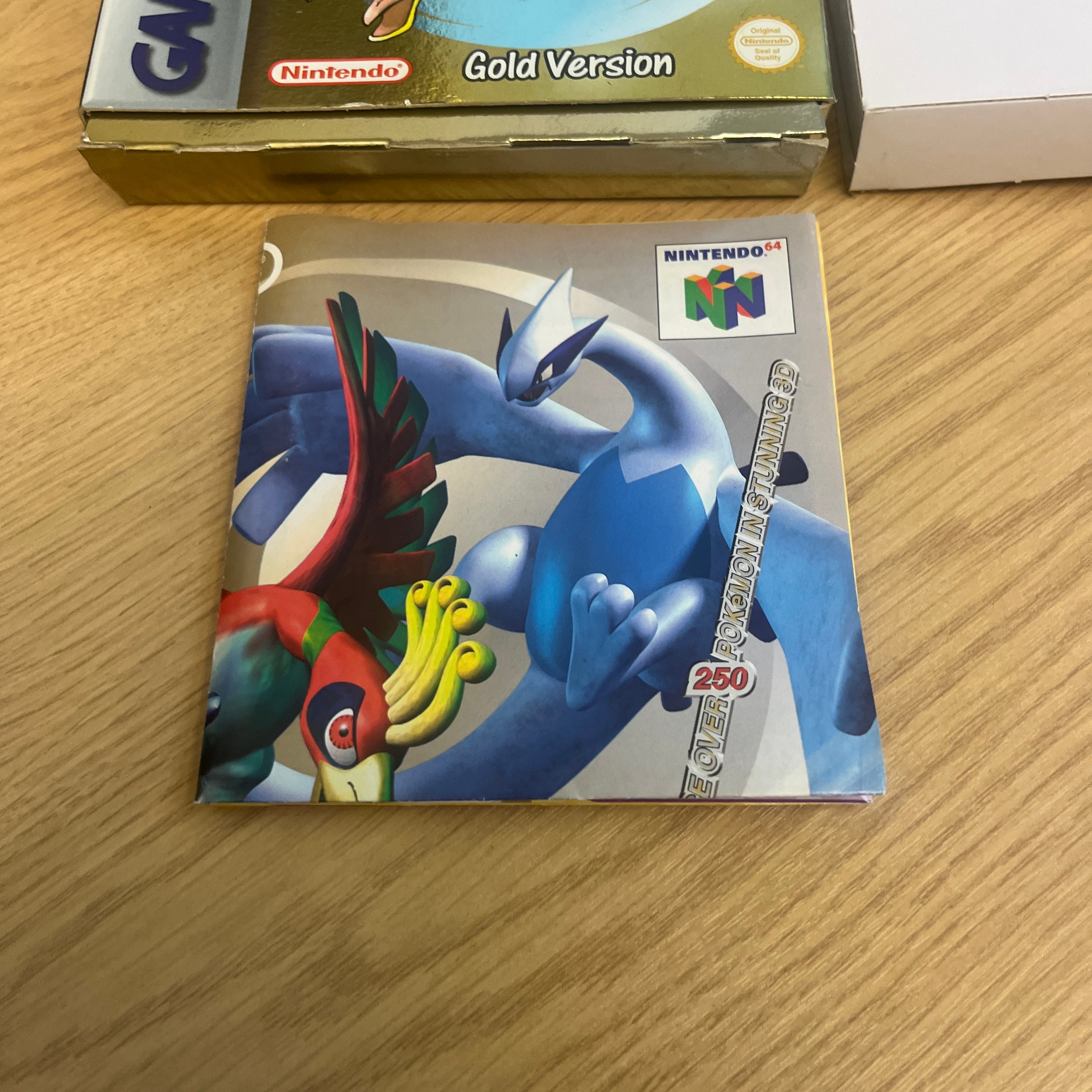 Pokemon Gold Nintendo Game Boy color game Boxed Pokemon Gold Nintendo Game Boy color game Boxed